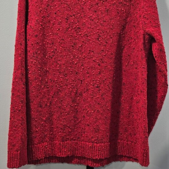 J. Jill Women's Large Buttoned Shoulder Pullover Sweater Red NEW with Tags - Picture 7 of 14